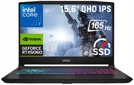 MSI Katana 15,6' 165Hz QHD i7-14650HX DDR5 16GB SSD 1000GB RTX 5060 W11
