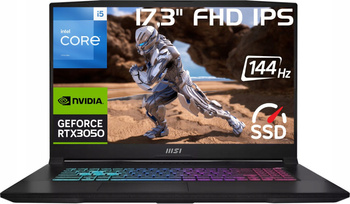 Gaming MSI Katana i5-13420H 17,3' 144Hz DDR5 16GB SSD 2000GB RTX3050 W11