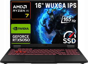 Asus TUF Gaming A16 165Hz WUXGA Ryzen 7 260 DDR5 16GB SSD512 RTX 5050