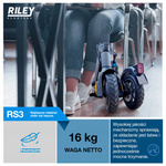 Hulajnoga elektryczna RILEY RS3 25km 350W 8,5" Czarny