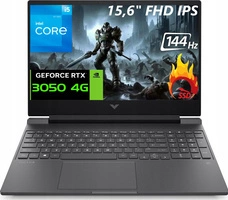 Gaming HP Victus i5-12450H 15,6' 144Hz DDR4 16GB SSD 512GB RTX 3050 W11