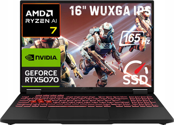 Asus TUF Gaming A16 165Hz WUXGA Ryzen 7 260 DDR5 32GB SSD1000 RTX 5070 W11