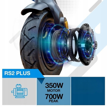 Hulajnoga elektryczna RILEY RS2 Plus 45km 350W 10" Czarny