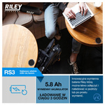 Hulajnoga elektryczna RILEY RS3 25km 350W 8,5" Czarny
