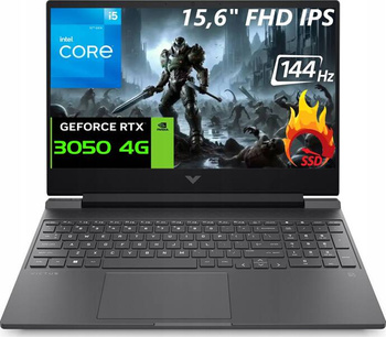 Gaming HP Victus i5-12450H 15,6' 144Hz DDR4 16GB SSD 512GB RTX 3050 W11