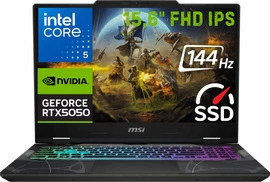 MSI Cyborg 15,6' 144Hz Core 5 210H DDR5 16GB SSD 1000GB RTX 5050 W11
