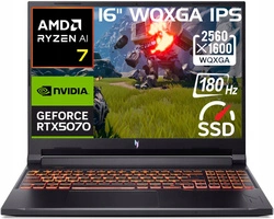 Acer Nitro V16 Ryzen 7 260 16' 180Hz WQXGA DDR5 64GB SSD 3000GB RTX5070 W11