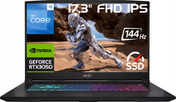 Gaming MSI Katana i5-13420H 17,3' 144Hz DDR5 32GB SSD 2000GB RTX3050 W11