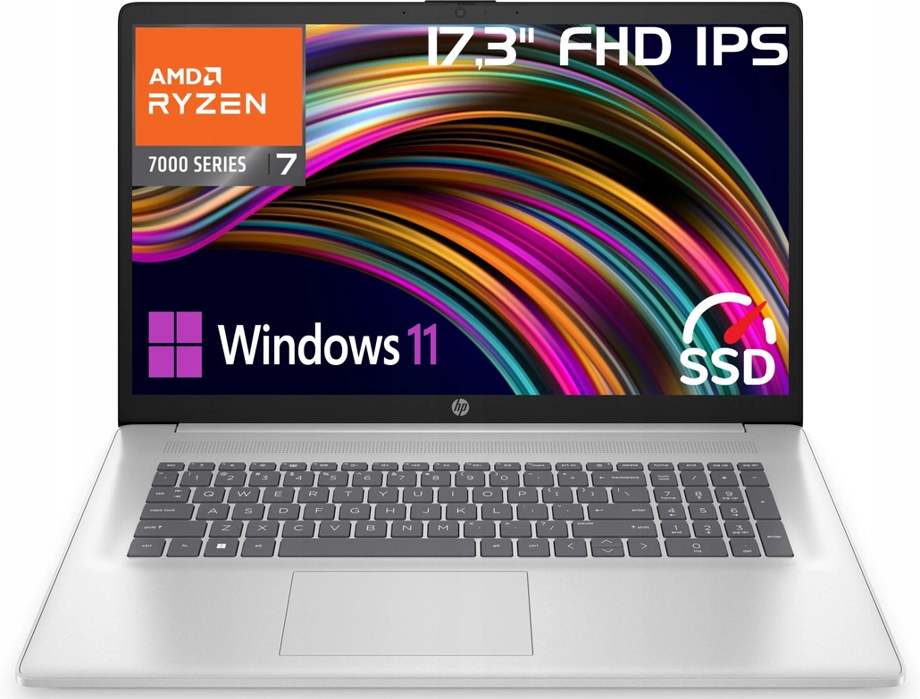 美品　HP Ryzen 7 7730U / メモリ16GB / SSD512GB HP 17 AMD Ryzen 7 7730U DDR4 16GB SSD 512GB Win11 16 GB  512 GB