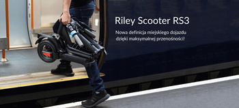 Hulajnoga elektryczna RILEY RS3 25km 350W 8,5" Czarny