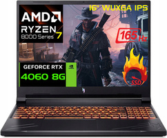 Acer Nitro V16 R7 8845HS 16' 165Hz WUXGA DDR5 16GB SSD 1000GB RTX 4060 W11