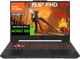 Asus TUF Gaming A15 15' 144Hz Ryzen 5 7535HS DDR5 16GB SSD3000 RTX4060 W11