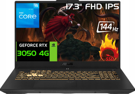 Asus TUF Gaming F17 17,3' 144Hz i5-12500H DDR4 16GB SSD 1000GB RTX 3050 W11