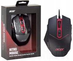 GAMINGOWA MYSZ ACER NITRO 4200 DPI USB MYSZKA DLA GRACZA CIĘŻARKI