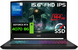 Gaming MSI Katana i7-13620H 15,6' 144Hz DDR5 32GB SSD 1000GB RTX4070 W11