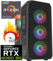 Szybki PC GAMING AMD Ryzen 5 5600 Nvidia RTX 4060 DDR4 16GB SSD2000GB Win11