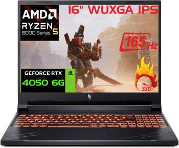 Acer Nitro V16 R5 8645HS 16' 165Hz WUXGA DDR5 16GB SSD 1000GB RTX 4050 W11