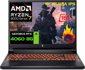 Acer Nitro V16 R7 8845HS 16' 165Hz WUXGA DDR5 32GB SSD 2000GB RTX 4060 W11