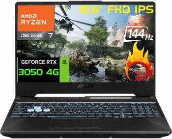 Asus TUF Gaming A15 15' 144Hz Ryzen 7 7435HS DDR5 32GB SSD1500 RTX 3050 W11