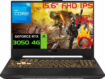 Asus TUF Gaming F15 15,6' 144Hz i5-12500H DDR4 16GB SSD 512GB RTX 3050 W11