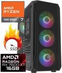 Mocny PC GAMING Ryzen 7 7700 Radeon RX7600XT DDR5 32GB SSD 4TB Win11