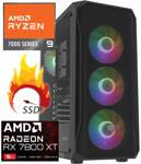 Mocny PC GAMING Ryzen 9 7900 Radeon RX 7800XT DDR5 64GB SSD 2TB Win11